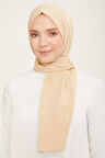 Armine Jakarlı Kalp Detaylı Şal Kremrengi