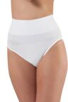 Beyaz  5204 Kadın Karın Toparlayıcı Slip Külot Korse