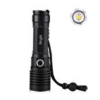Bright Ght-5761 Xp90 Led 3 Mod Zoomlu Yağmur Suyu Geçirmez Şarjlı El Feneri 26650 Pilli