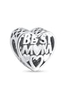 Best Mom Kalp 925 Ayar Gümüş Charm