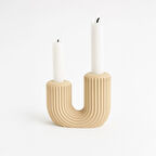 Modern U Formlu Çiftli Dekoratif Mumluk