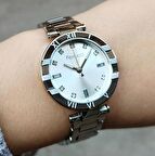 Ferrucci Gümüş Kadın Kol Saati 3 ATM Su Geçirmez Paslanmaz Çelik Makine Garantili