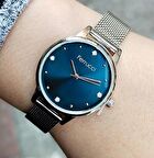 Ferrucci Gümüş Kadın Kol Saati 3 ATM Su Geçirmez Paslanmaz Çelik Makine Garantili