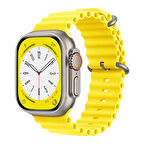 Forzacase Apple Uyumlu Watch SE 3 40mm için Oluklu Ocean Silikon Kordon Kayış - FC006