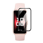 Forzacase Huawei Band 10 ile uyumlu Çerçeveli Tam Kaplayan 3D Pet Ekran Koruyucu Film - FC016