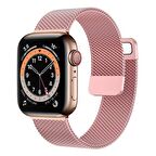Forzacase Apple Watch 8 45mm ile uyumlu Metal Mıknatıslı Kordon Kayış - FC157