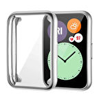 Forzacase Huawei Watch Fit 2 ile uyumlu Önü Kapalı Ekran Korumalı Silikon Kılıf - FC010