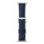 Forzacase Apple Watch SE 3 44mm ile uyumlu Suni Deri Kordon Kayış - FC1242