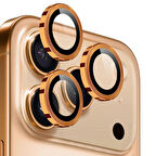 Forzacase iPhone 17 Pro ile uyumlu Kamera Camı Lens Koruyucu Halka Seti - FC381