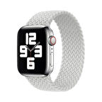 Forzacase Apple Watch 9 41mm için Hasır Örgü Solo Loop Kordon Kayış - FC401