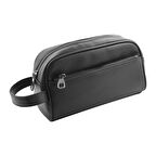 Forzacase Unisex Suni Deri 2 Gözlü Günlük Portföy Tıraş Makyaj El Çantası - FC706