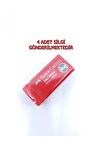 4 Adet Küçük Boy Kırmızı Renk Faber-castell Okul Silgisi