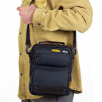 Forzacase Imperteks Kumaş Su Geçirmez El ve Omuz Çantası Çok Fonksiyonlu Unisex Çanta Lacivert FC867