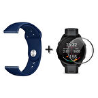 Forzacase Xiaomi Watch S4 ile uyumlu Silikon Kordon Kayış + Ekran Koruma Filmi - FC875