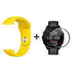 Forzacase Xiaomi Watch S4 ile uyumlu Silikon Kordon Kayış + Ekran Koruma Filmi - FC875