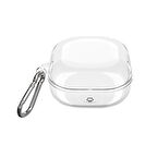 Forzacase Samsung Galaxy Buds 2 / Buds 2 Pro uyumlu Şeffaf Anahtar Askılıklı Bluetooth Kulaklık Kılıfı - FC927