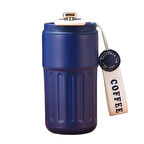 Forzacase 316 Paslanmaz Çelik Termometreli 450 ml 6 Saat Sıcak Soğuk Tutan Çay Kahve Termosu - FC944