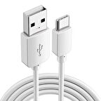 Forzacase 3A Type-C USB Şarj ve Data Kablosu 3 metre Beyaz - FC971