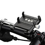 Forzacase Bisiklet Motosiklet Scooter için Gidon Montajlı Metal Telefon Tutucu - P7 FC982