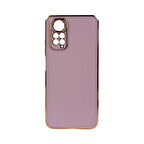 Forzacase Xiaomi Redmi Note 12 4G uyumlu Luxury Serisi Altın Çerçeveli Silikon Kılıf