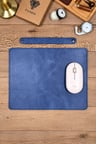 Hakiki Deri Mousepad – Lacivert Renk Ofis Kullanımı İçin