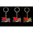 Marsilyan Metal Ayasofya Anahtarlık Gümüş I Love Ayasofya