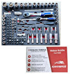 108 Parça Lokma Takımı Seti Cr-v Dolu Takım Arabası İçi 