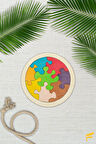 Ahşap Dairesel 8 Parçalı Puzzle