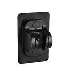 Pratik Yapışkanlı Duş Başlığı Tutucu Ayarlı Siyah