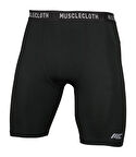 MuscleCloth Training Erkek Şort Tayt Siyah