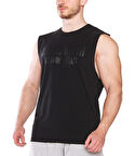 MuscleCloth Training Club Drop Arm Kolsuz T-Shirt Siyah