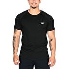MuscleCloth Elite Reglan T-Shirt Siyah