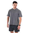 MuscleCloth Basic Oversize T-Shirt Füme
