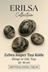 Sertifikalı Zebra Jasper Taşı Kütle 25–30 mm Denge Güç ve Koruma Taşı