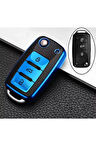 Passat Amarok Transporter Lüks Anahtar Koruma Kabı Kılıfı Mavi Renk Anahtar Teyiti Yapınız Lütfen