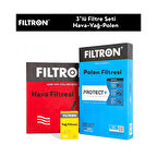 Peugeot 207 1.4 HDİ Filtre Bakım Seti 3'Lü 2011-2012 FILTRON FI115482