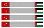 KEFİYE DESENLİ TÜRK ve FİLİSTİN BAYRAKLI ATKI (100 ADET)