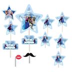Frozen Karlar Ülkesi Doğum Günü Konuşma Balonu 12 Adet