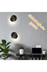2 Adet Elektrikle Çalışır, SİYAH Alüminyum Kasa, Oynarbaş Yatakbaşı Aplik, 6 Watt Günışı Led Armatür