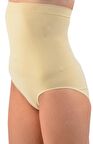 Kadın Mide Karın Toparlayıcı Kalça Şekillendirici Silikon Bantı Dilişsiz Slip Korse ( K-02 )