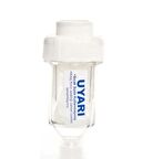 AQUAFLY ŞOFBEN FİLTRESİ METAL KAFALI KiREC ÖNLEYİCİ ŞOFBEN FiLTRESİ GİRİŞ ÇIKIŞ 1/2