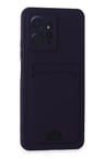 Newface Xiaomi Redmi Note 12 4G Kılıf Kelvin Kartvizitli Silikon - Derin Mor