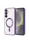 Newface Samsung Galaxy S24 Kılıf Kross Magneticsafe Kapak - Mor