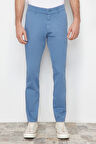 Erkek Yeni Moda Boru Paça Regular Boy Dokuma Slim Fit Chino Pantolon