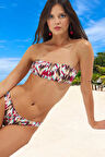 Modern Desenli Bikini Takımı Yaz Koleksiyonu Esnek Kumaş Yüksek Konfor