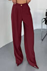 Feela Moda Kadın Modal Cupra Dokuma Pileli Palazzo Pantolon 2022
