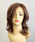 Çikolata Kahvesi Balyajlı Katlı Model Fiber Sentetik Peruk