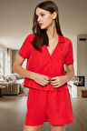 Yazlık Terrycotton Pijama Takımı Şık Rahat Nefes Alan Kumaş Kaliteli İşçilik