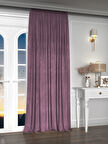 Yakamoz Kadife Görünüm Lavanta Pembesi Ada Fon Perde Ekstraforlu Velvet Touch Serisi