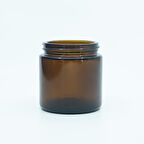 15 ADET BOŞ CAM KREM KAVANOZU, 100 ML, SİLİNDİR MODEL, AMBER